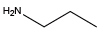 n-propylamine Structural Formula